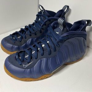 Nike Foamposite One Midnight Navy Blue Gum Bottom Penny Hardaway Sneakers Sz 9